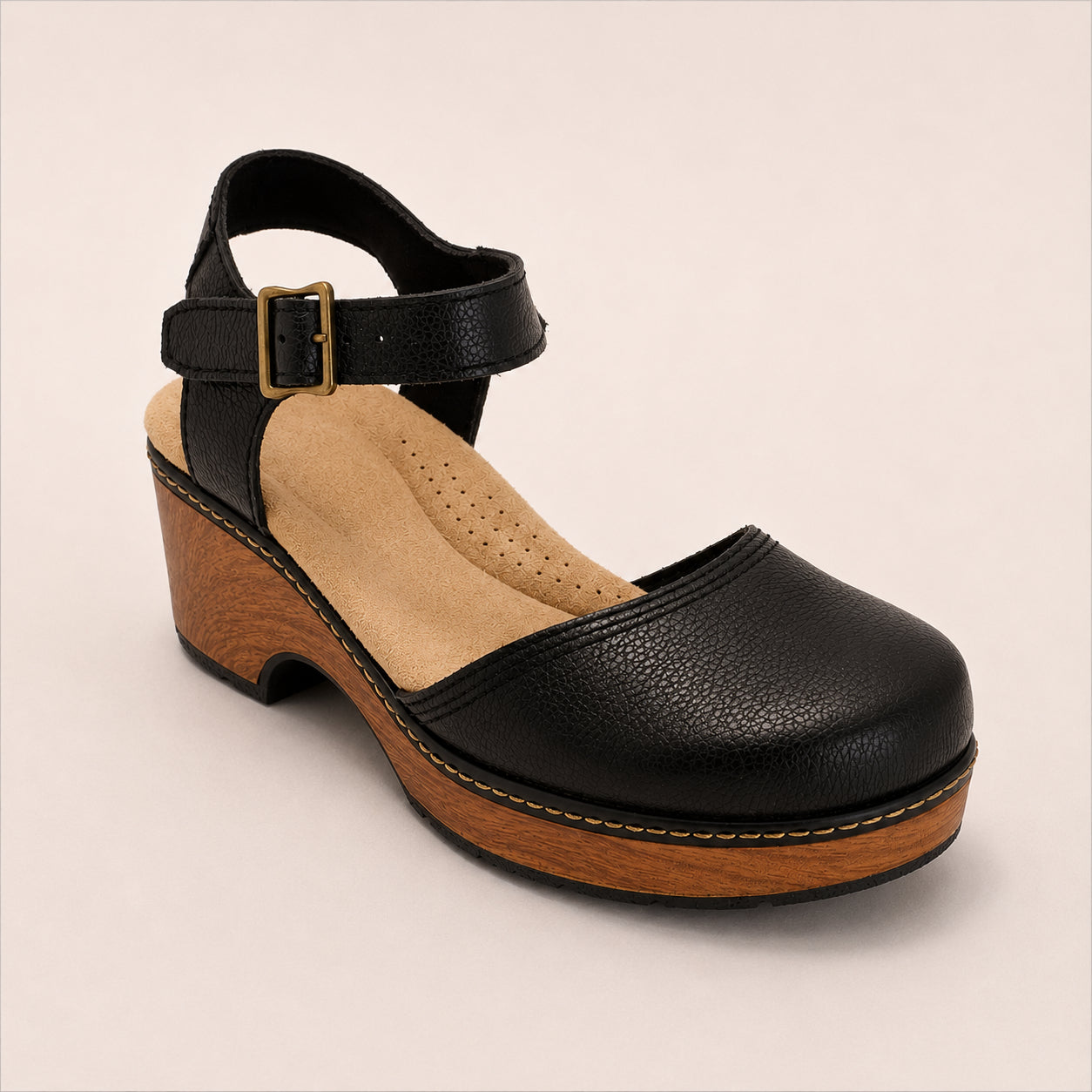 Women's Elegant Genuine Leather Platform Sandals